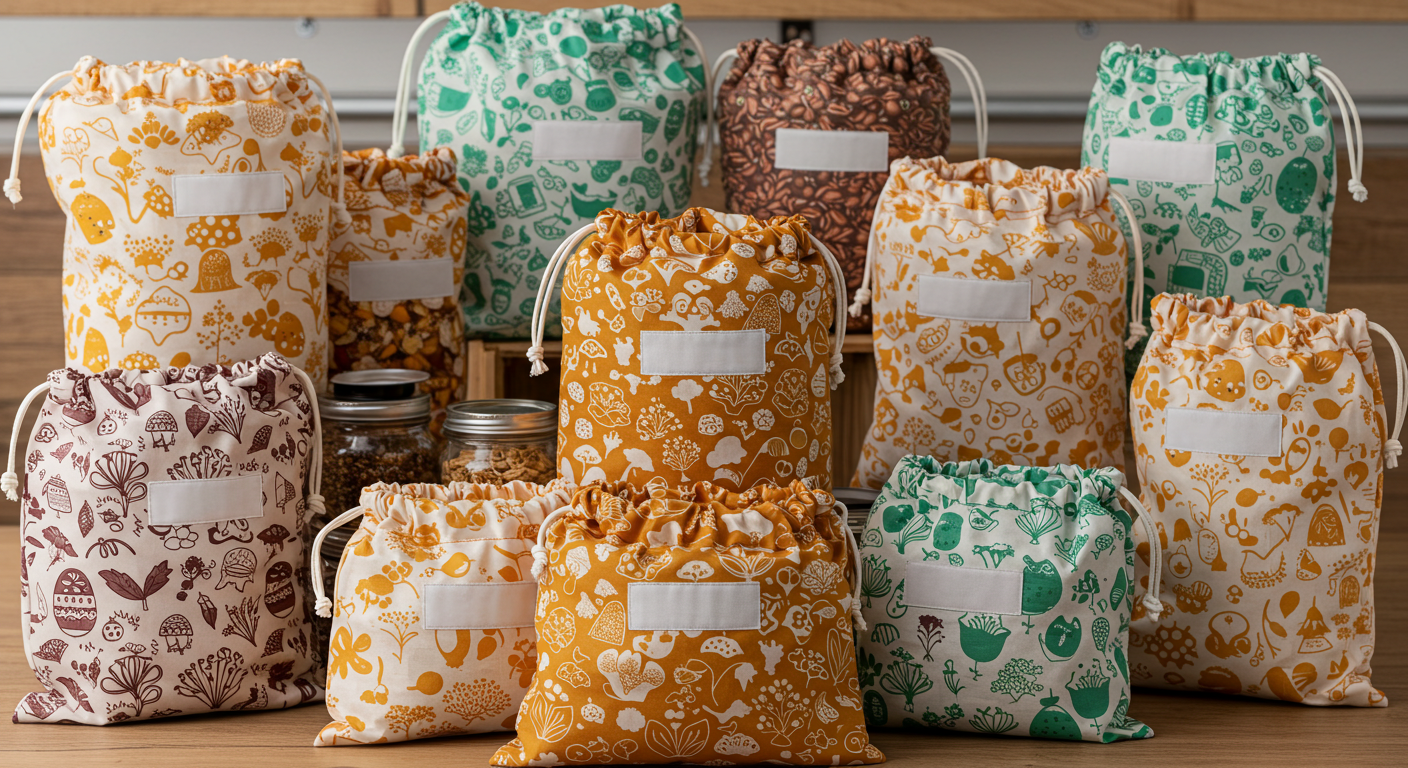 reusable cloth bags for bulk bin shopping