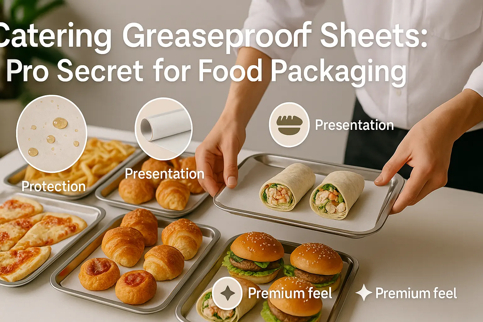 Catering Greaseproof Paper Sheets