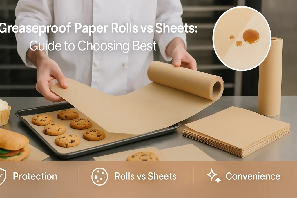 papel vegetal em rolos ou folhas