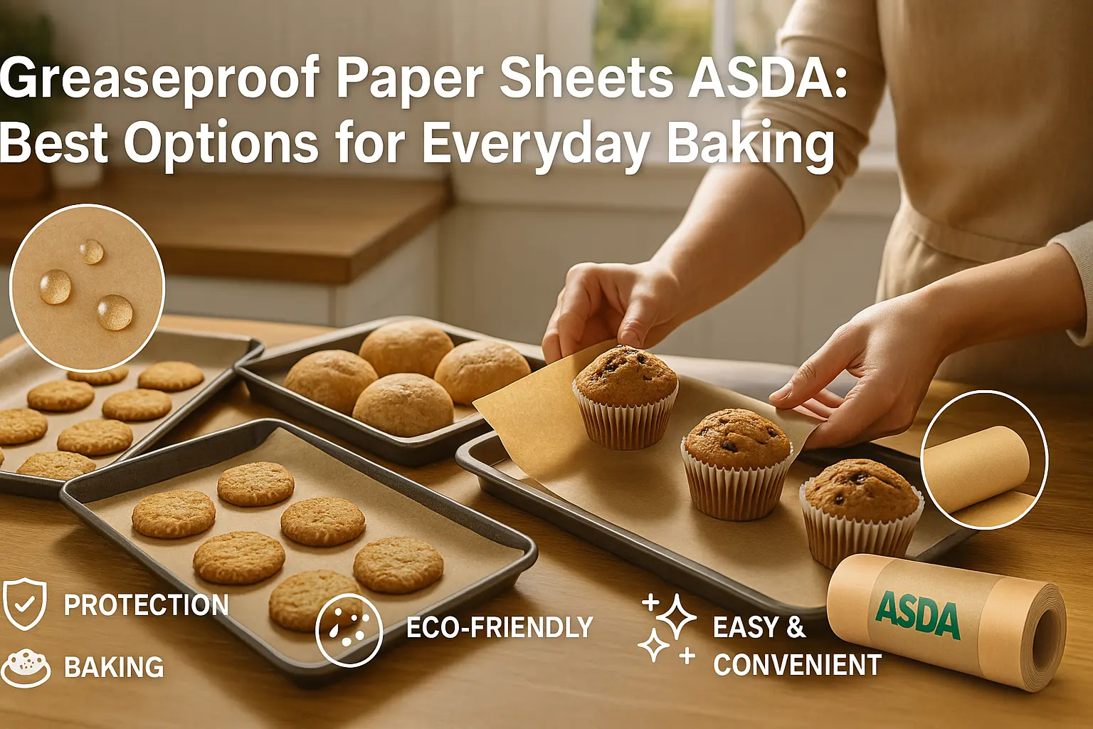 greaseproof paper sheets asda