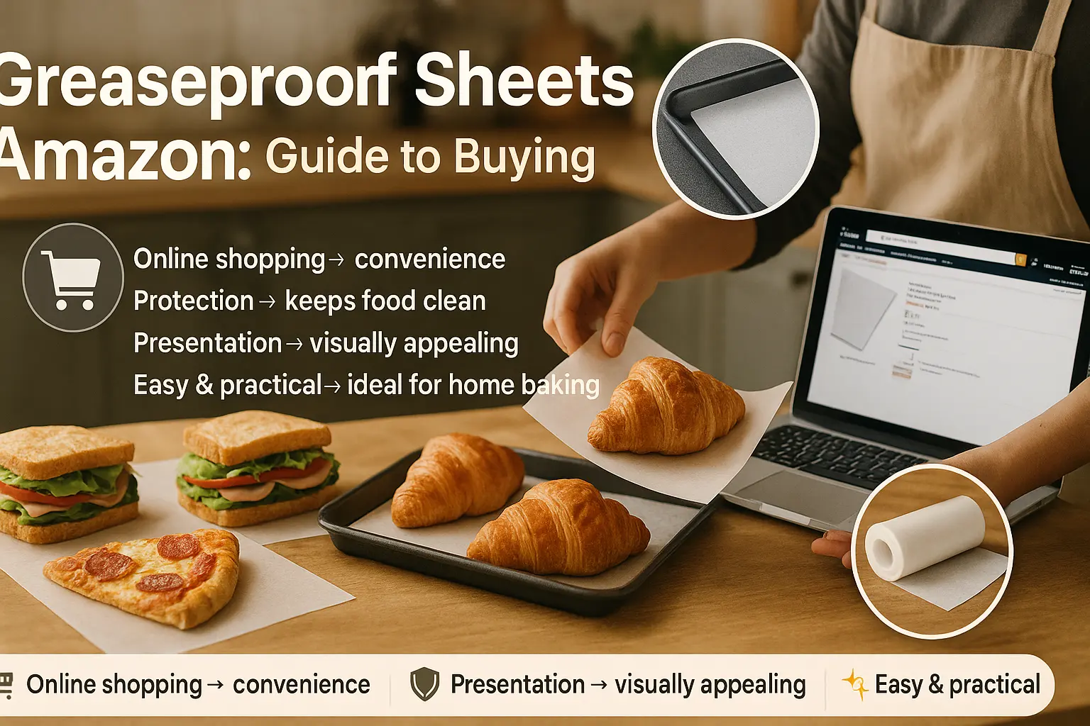 greaseproof paper sheets amazon