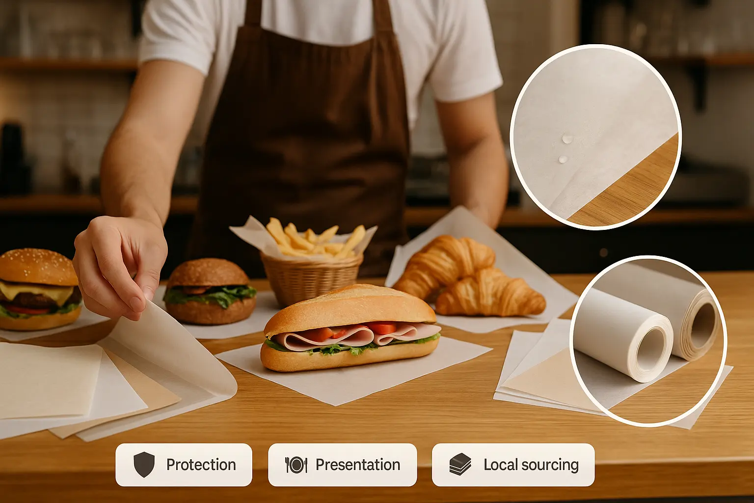 greaseproof paper sheets cape town
