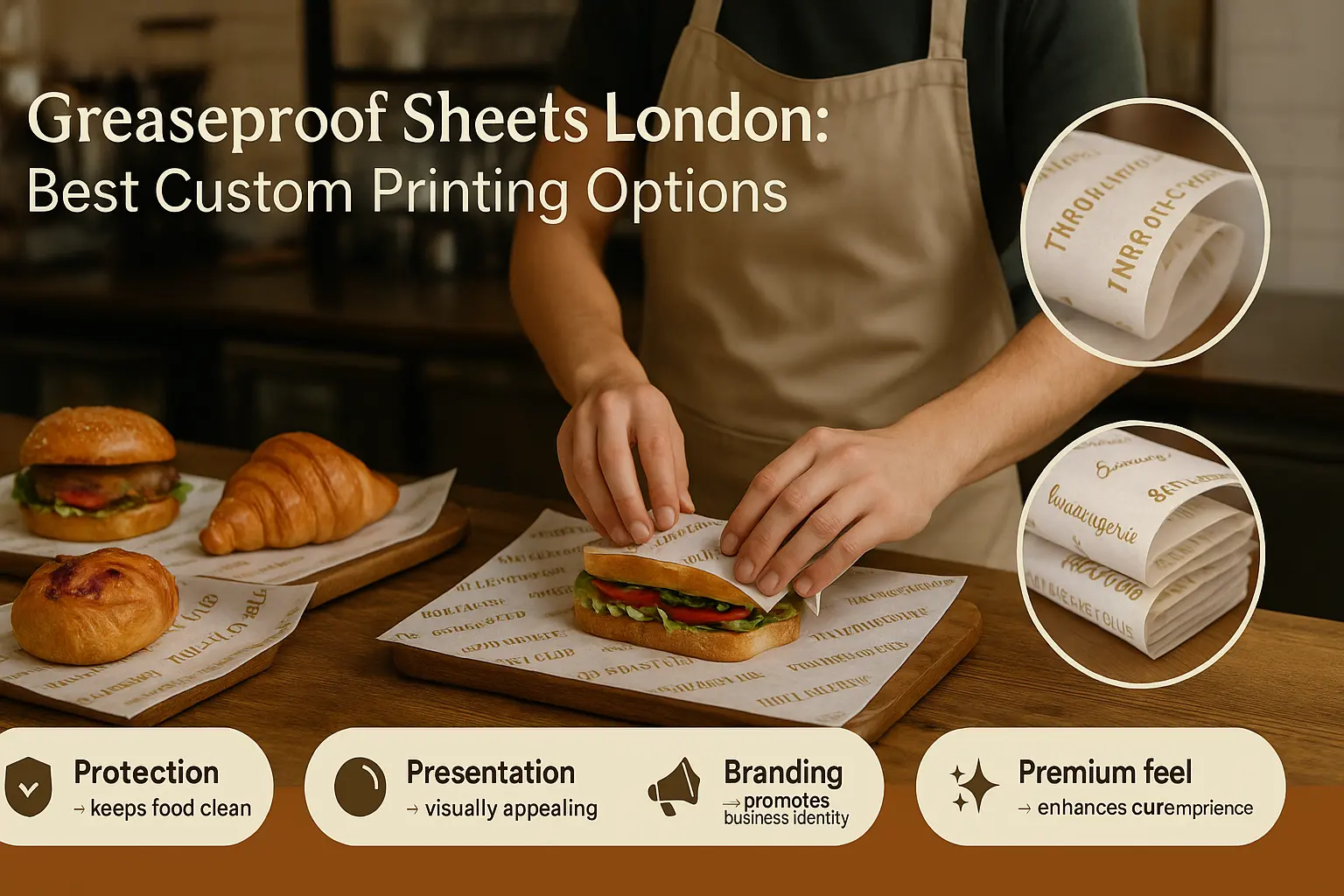 greaseproof paper sheets london