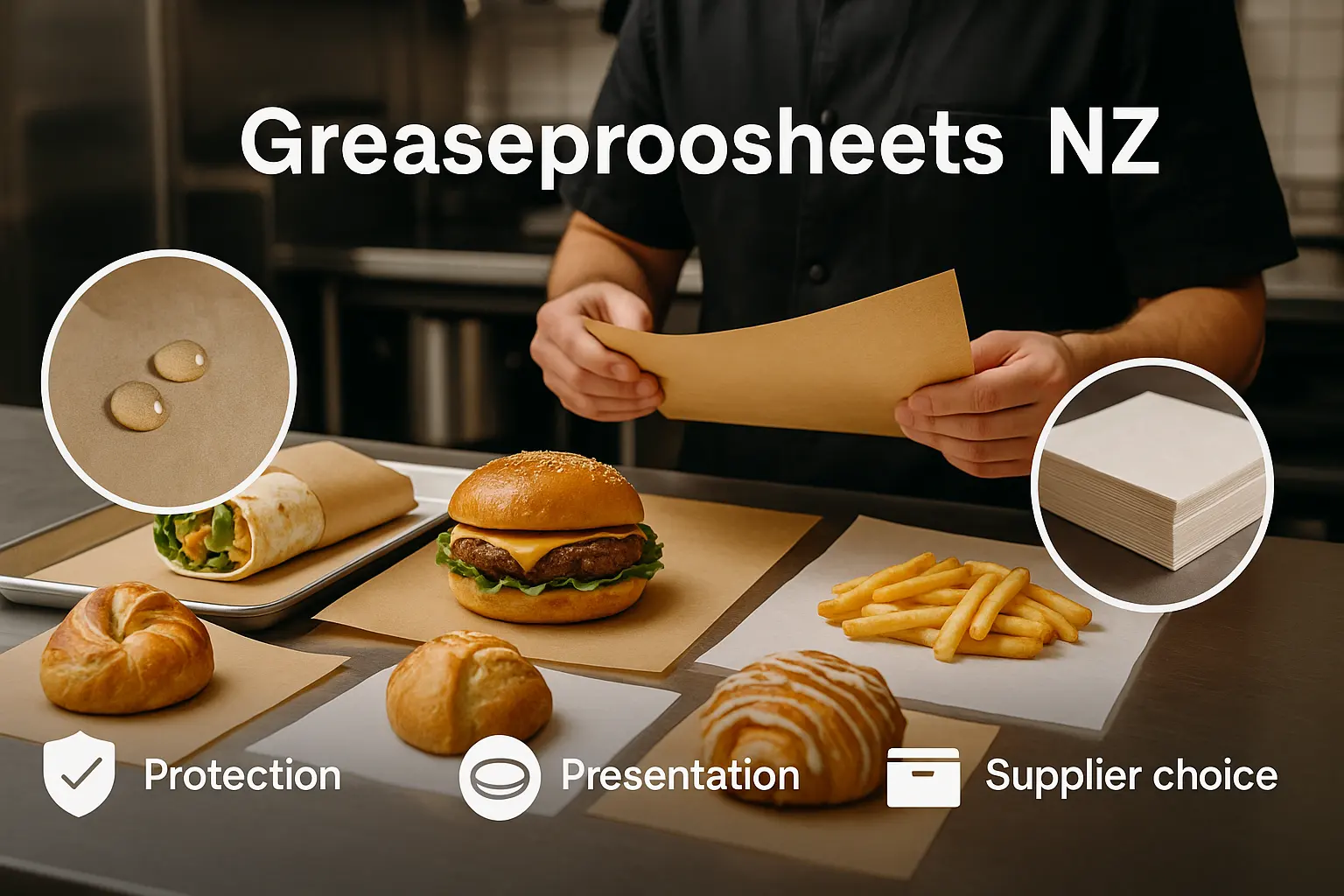 greaseproof paper sheets nz