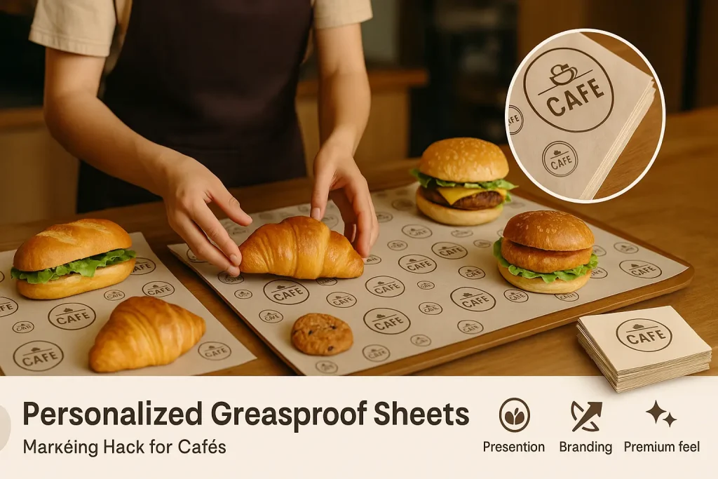 personalised greaseproof paper sheets