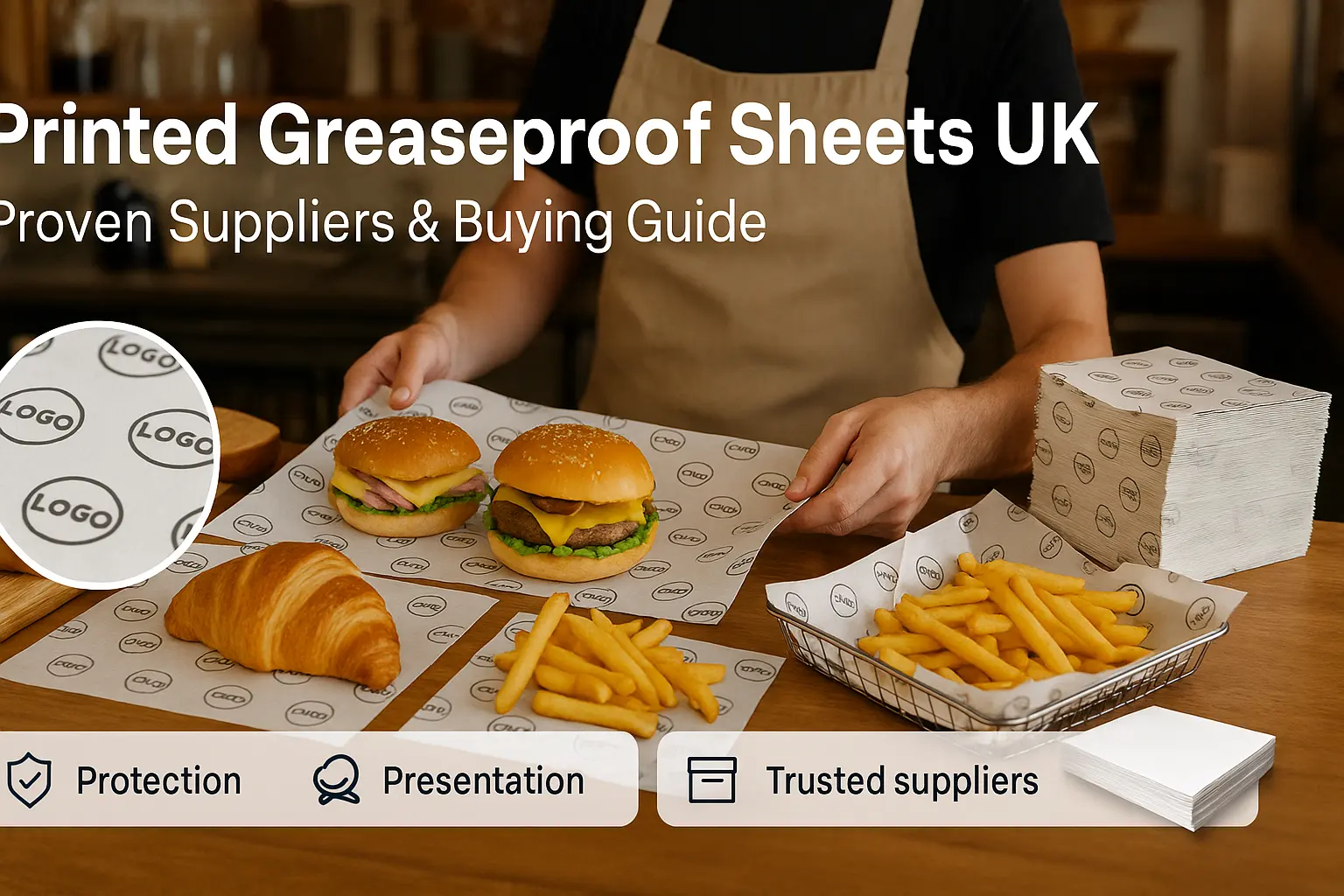 printed greaseproof paper sheets uk